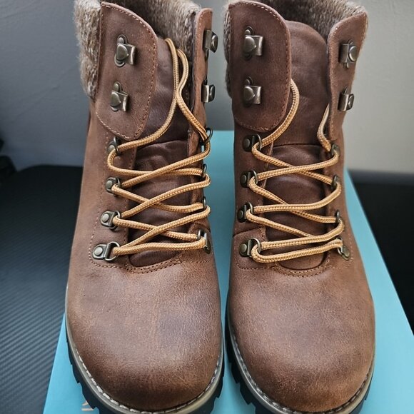NEW Cliffs by White Mountain Pathfield Women’s Ankle Boots Brown Size 10 - Picture 7 of 11